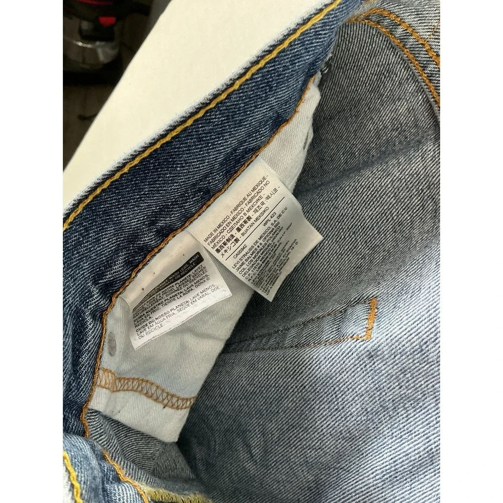 Levi's 505 Men's Straight Leg Jeans Blue Denim Size 34x29 Classic Fit